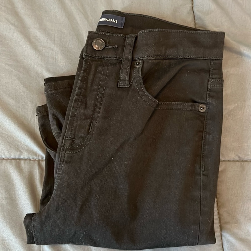 JCrew 9” Toothpick Skinny Jean Black Size 26